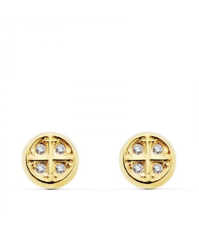 Boucles d'oreilles pour fille or 18k Olalla cercle