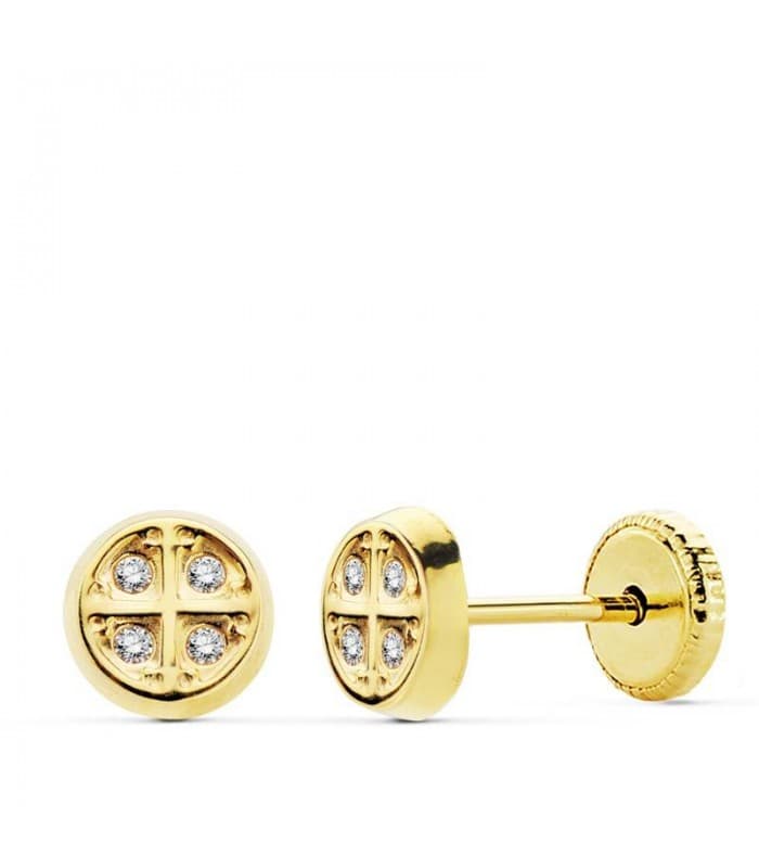 Boucles d'oreilles pour fille or 18k Olalla cercle
