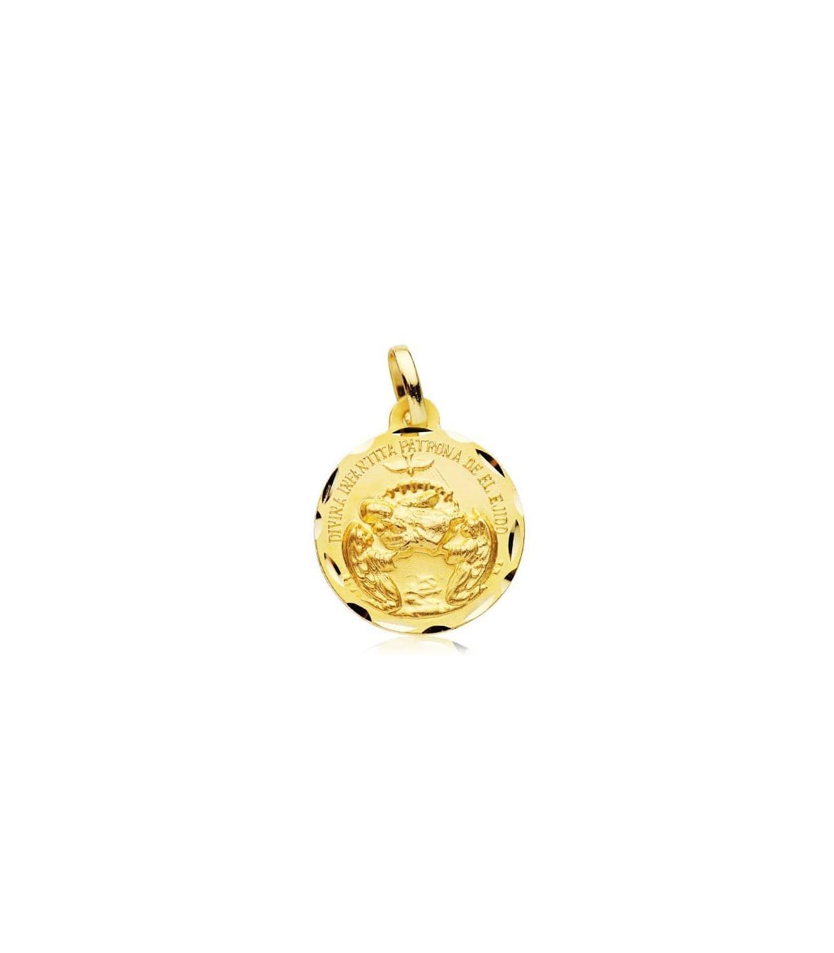 Medalla oro 18k Virgen Divina Infantita Patrona de El Ejido