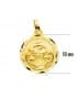 Medalla religiosa oro amarillo 18 kilates patrona virgen