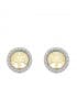 Boucles d'oreilles pour femme or bicolore 18k Arbre de Vie