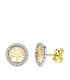Boucles d'oreilles pour femme or bicolore 18k Arbre de Vie