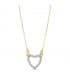 Gargantilla oro bicolor 18k Fall in Love Corazón cironitas San Valentin