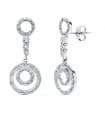 Orecchini da sposa pendenti oro bianco 18 kt Rennes