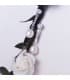 Pendientes Mujer Oro Blanco Largos Perlas Boda
