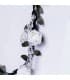Boucles D'oreilles Or blanc 18K pendantes zircons. Cher