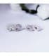 Pendientes Oro blanco 18 ktes circonitas. Joyería especializada en boda