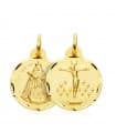 Scapolare Candelaria e Cristo di La Laguna Oro 18kt 20 mm