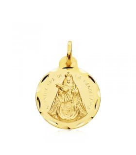 Medalla religiosa Virgen de la Candelaria Oro 18 kilates
