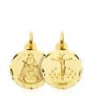 Skapulier-Medaille 18K Gold 07000753 Jesu / Madonna