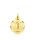 Medalla religiosa tallada Santísimo Cristo de la Laguna Oro 18 kilates 16 mm
