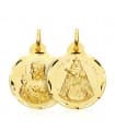 Skapulier-Medaille 18K Gold 07000751 Jesu / Madonna
