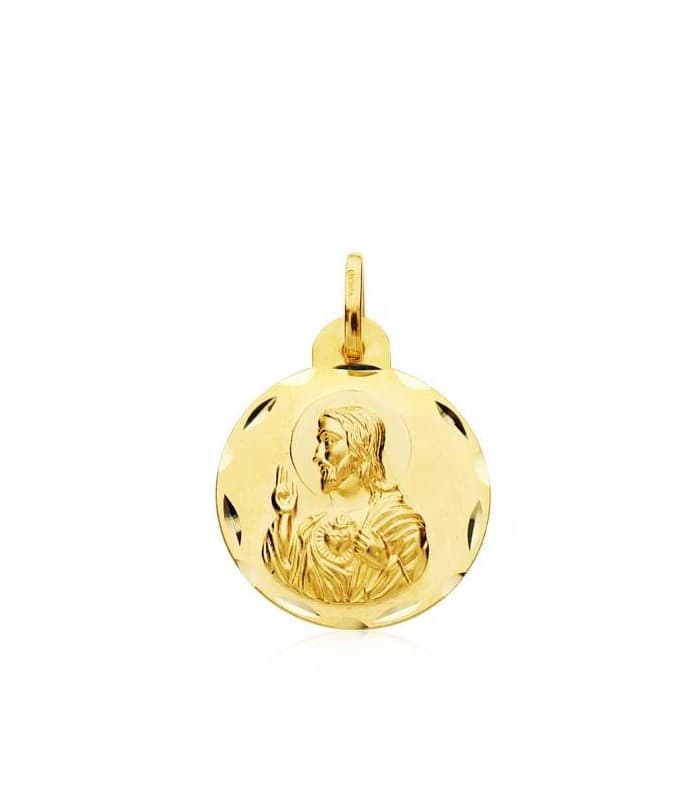 Scapolare Madonna Candelaria Oro 18kt 18 mm