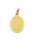 Médaille  Ange avec Horloge Ovale Or 18K