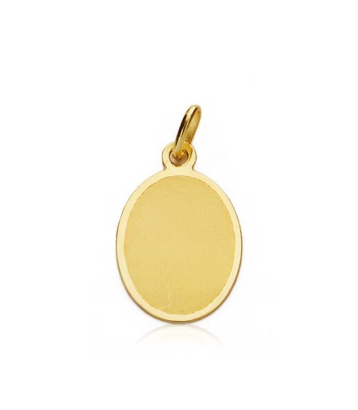 Medalla  ángel y reloj oval oro 18ktes