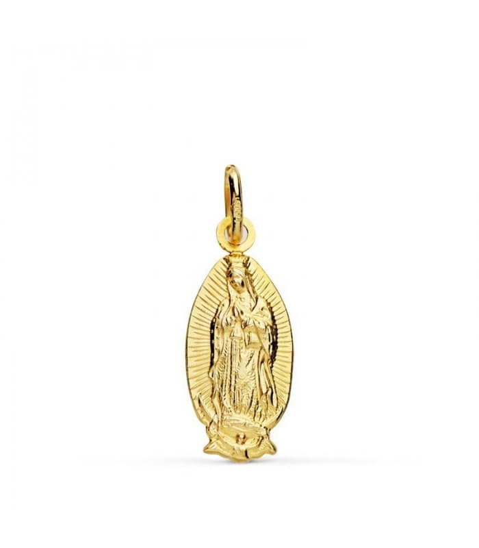 Ciondolo della Madonna Guadalupe oro 18kt 16mm