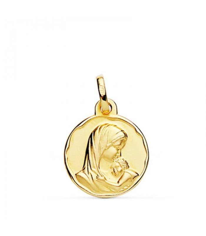 Médaille Or Vierge Mère Bijou Naissance Bébé Baptême Cadeau Maman