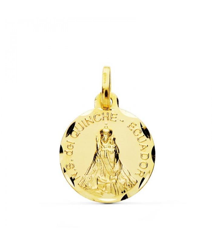 Vierge Notre Dame  du Quinche du Quito (Équateur) Or 18K 16mm