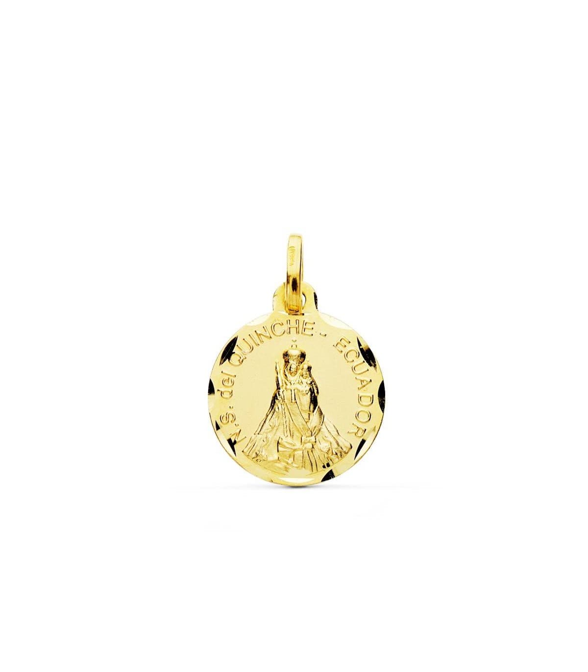 Virgen Nuestra Señora del Quinche de Quito (Ecuador) Oro 18k 16mm