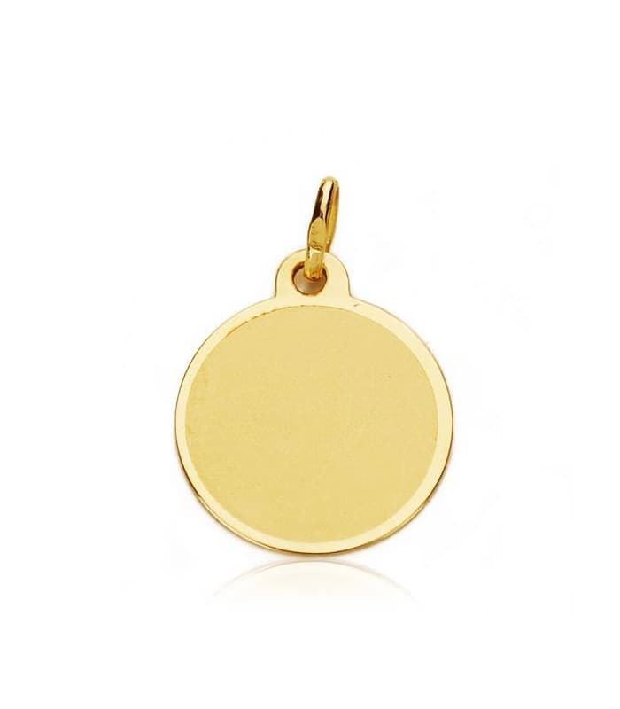 Medalla  ángel y reloj redonda oro 18ktes