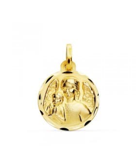 Engel Anhänger aus 750er Gelbgold | P9342-316