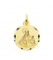 Anhänger 18 K Gelbgold Madonna mit Kind P2984-318
