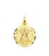 Médaille Vierge Notre Dame de la Lumière Or 18 carats Gravure
