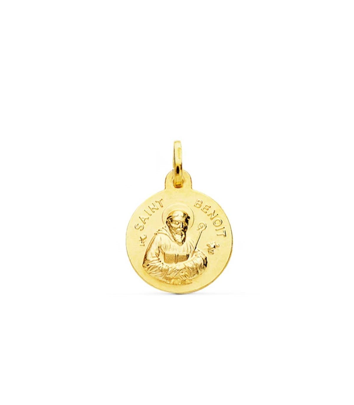 Medalla Saint Benoit Oro 18k 16mm