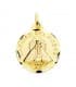 Medalla Virgen Caridad del Cobre Cuba Oro 18k 24mm