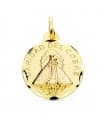 Médaille Notre-Dame Charité du Cuivre Cuba Or 18K 24 mm