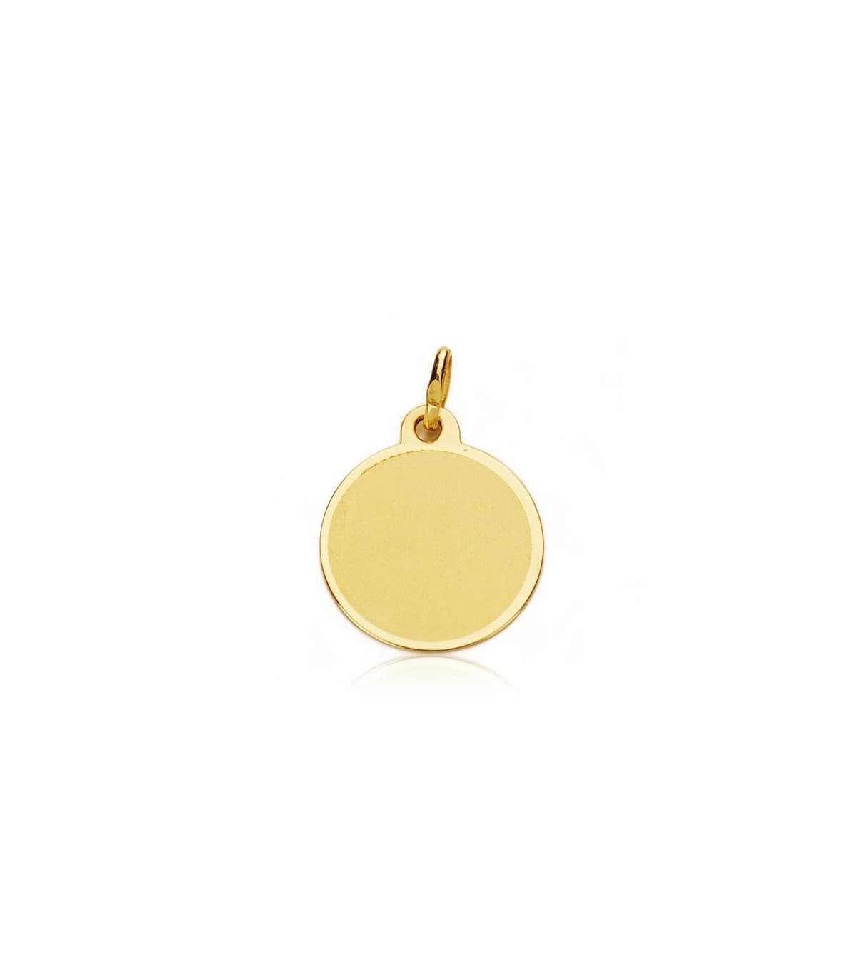 Medalla Niño y Reloj Redonda oro 18K 15mm
