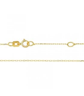 Gargantilla oro amarillo 18k Mano de Fátima Slim collar ajustable