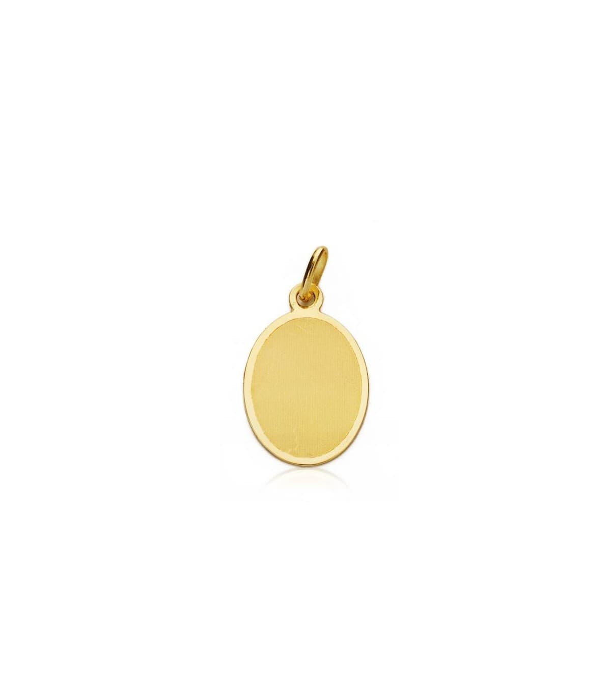 Medalla  niño y reloj oval grande oro 18ktes