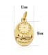 Medalla  niño y reloj oval grande oro 18ktes