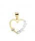Pendentif Coeur "te quiero" or bicolore 18 carats Saint Valentin