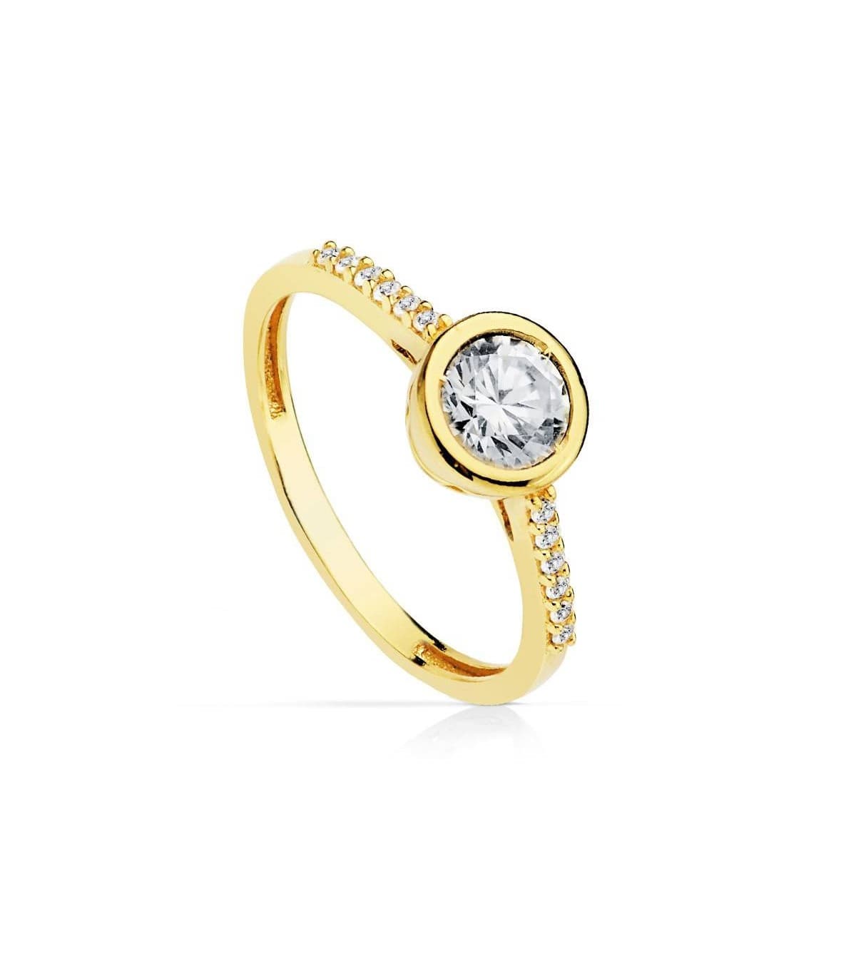 Solitario Mujer Oro amarillo 18k Júpiter