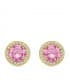 Boucles d'oreilles or jaune Candida Rose 18 K