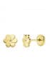 Pendientes Mini Flor Petalos Oro Amarillo 18 Ktes
