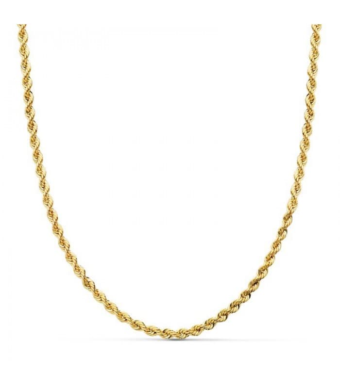 Collana maglia corda leggera oro giallo 18kt 45cm 2,7mm