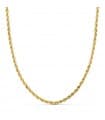 Chaîne Corde Torsadée Légère Or jaune 18k 60cm 2,7mm