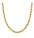 Chaîne pour homme en or, maille corde Torsadée Légère Or jaune 750 60cm 4.8mm