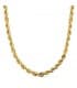 Chaîne Corde Torsadée Légère Or jaune 18k 60cm 5,5mm
