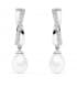 Pendientes de boda Oro Blanco 9 Kilates Perla Cultivada