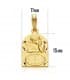 Médaille  Ange et horloge chapelle Or 18K
