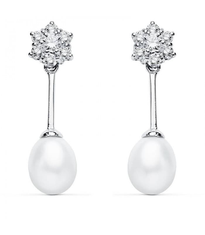 Orecchini da sposa Lady Diana 9Kt Perla