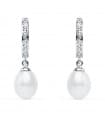 Boucles d'oreilles mariée Lady Thyra Or Blanc 9K Perle