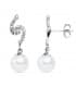 Pendientes Mary Adelaide de Cambridge Oro Blanco 9 Kts Perla Cultivada