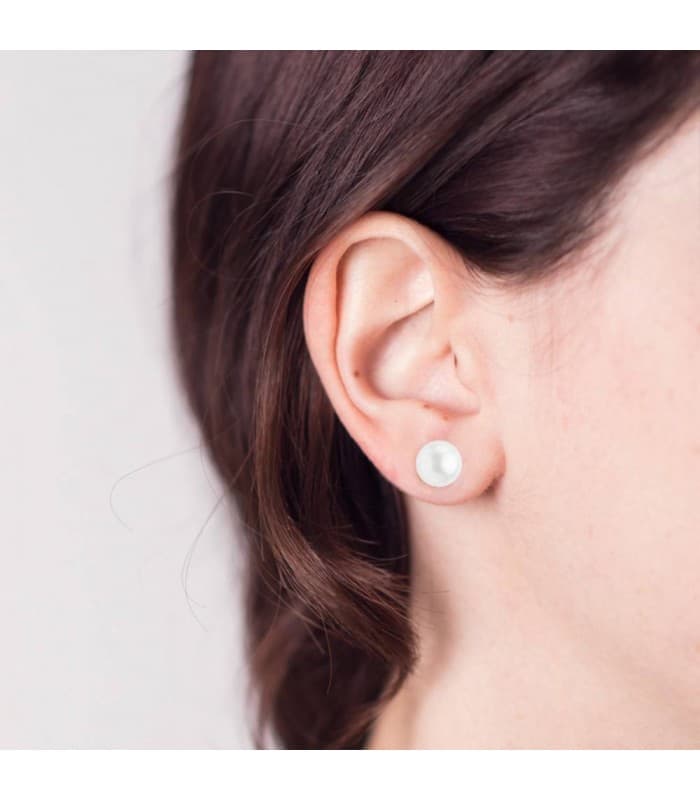 Boucles d'oreilles Perles 8 mm Or Jaune 18 carats