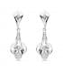 Boucles d'oreilles Azahar Or blanc 18k Diamantées