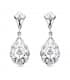 Boucles d'oreilles Alhambra Or blanc 18k Diamantées